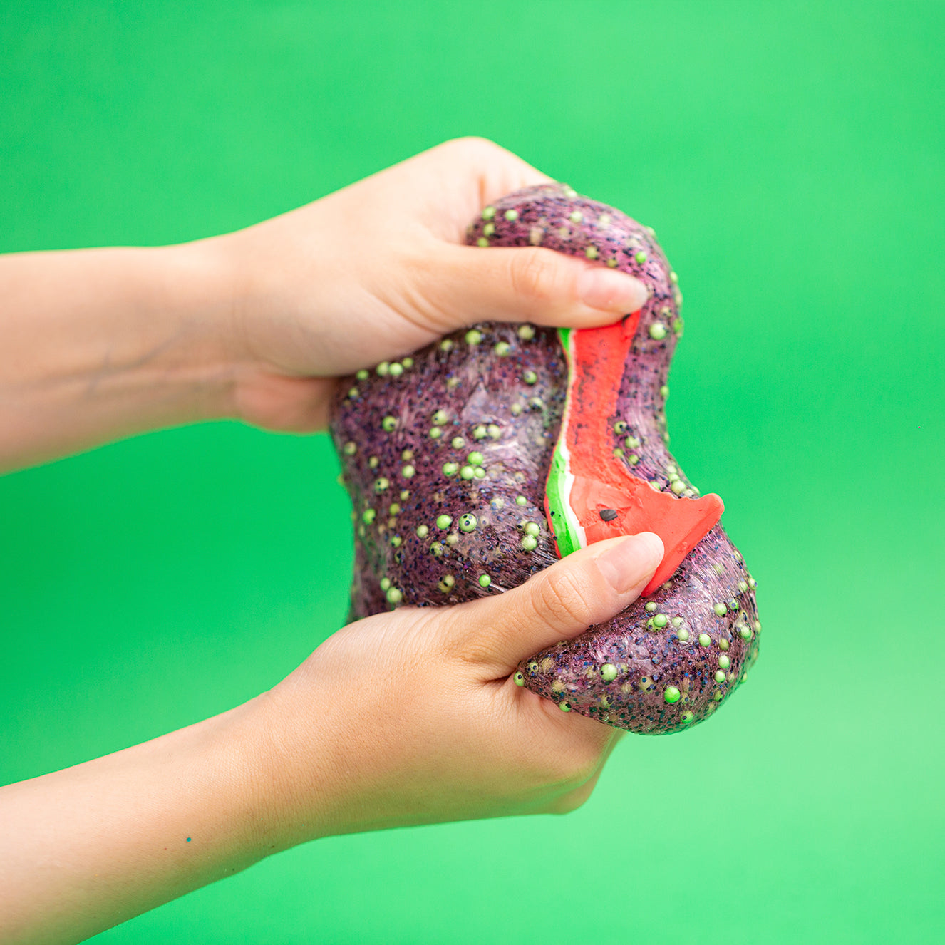 ماماسيما بطيخ سلايم l MamaSima Watermelon Crunch Themed Slime