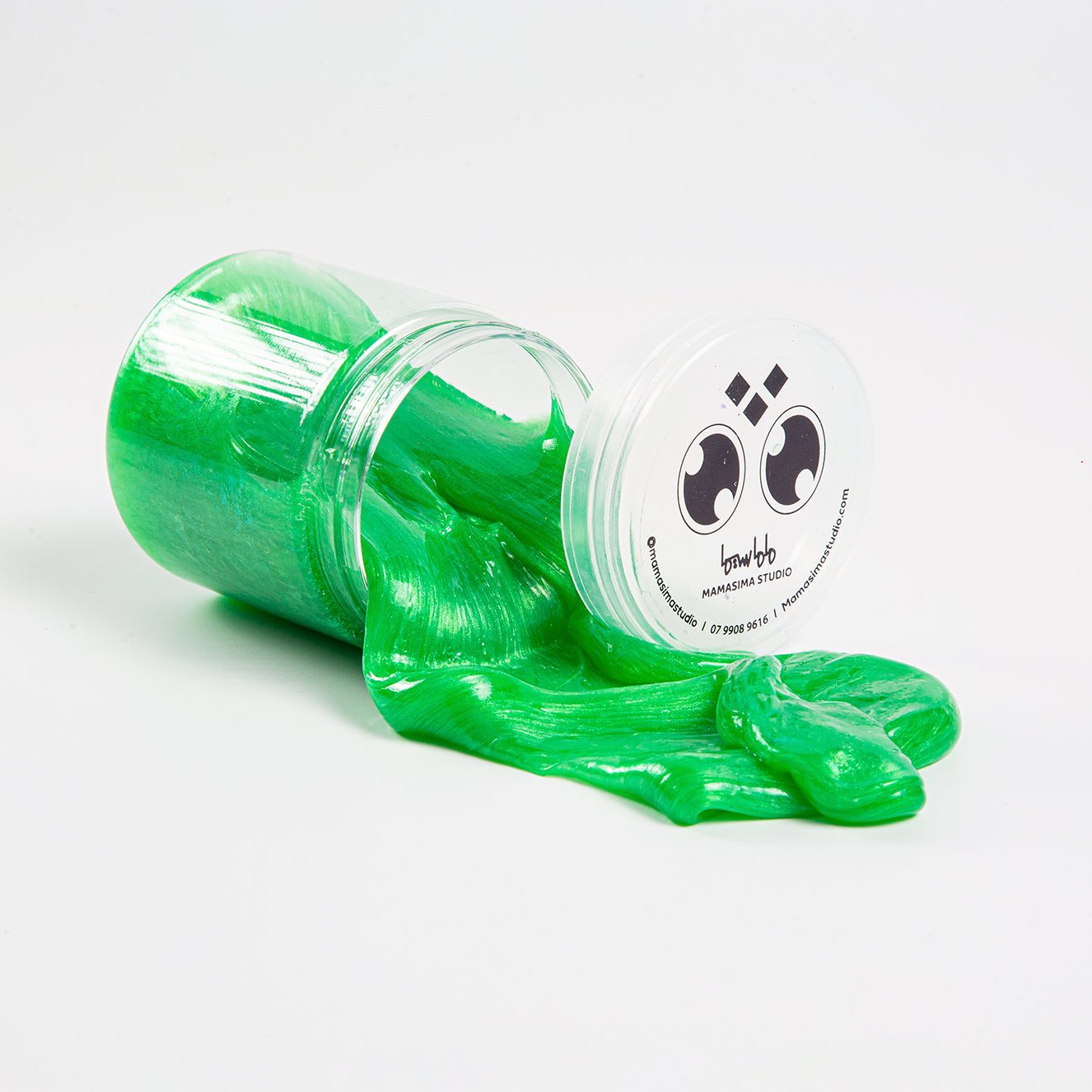السلايم المعدني الشفاف من ماماسيما l MamaSima Metallic Clear Slime
