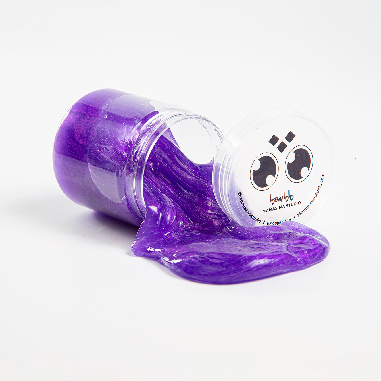 السلايم المعدني الشفاف من ماماسيما l MamaSima Metallic Clear Slime