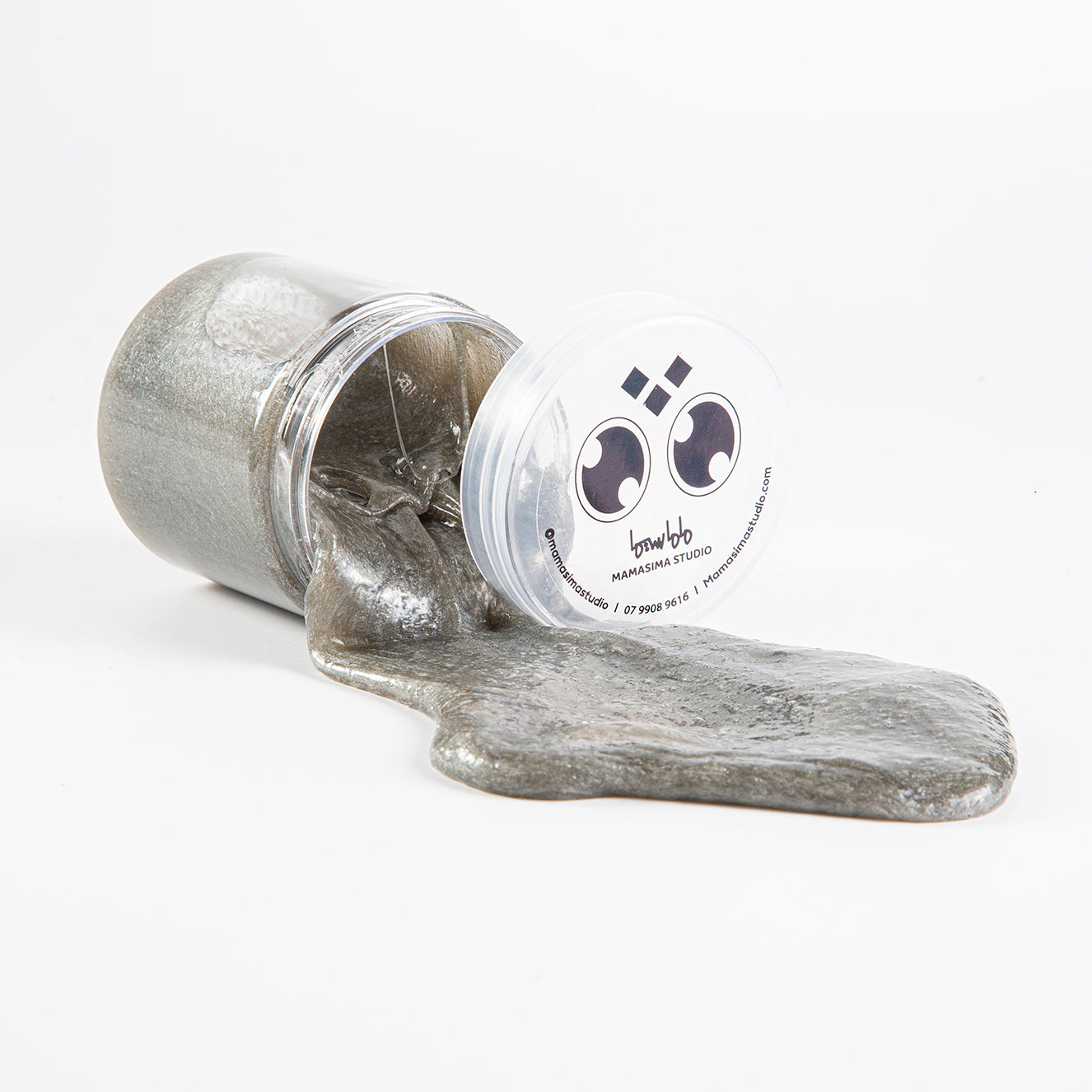 السلايم المعدني الشفاف من ماماسيما l MamaSima Metallic Clear Slime