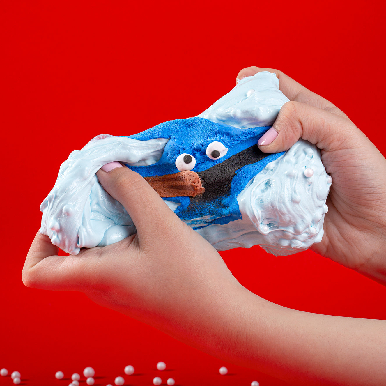 ماماسيما سمسم سلايم l MamaSima Cookie Monster Themed Slime