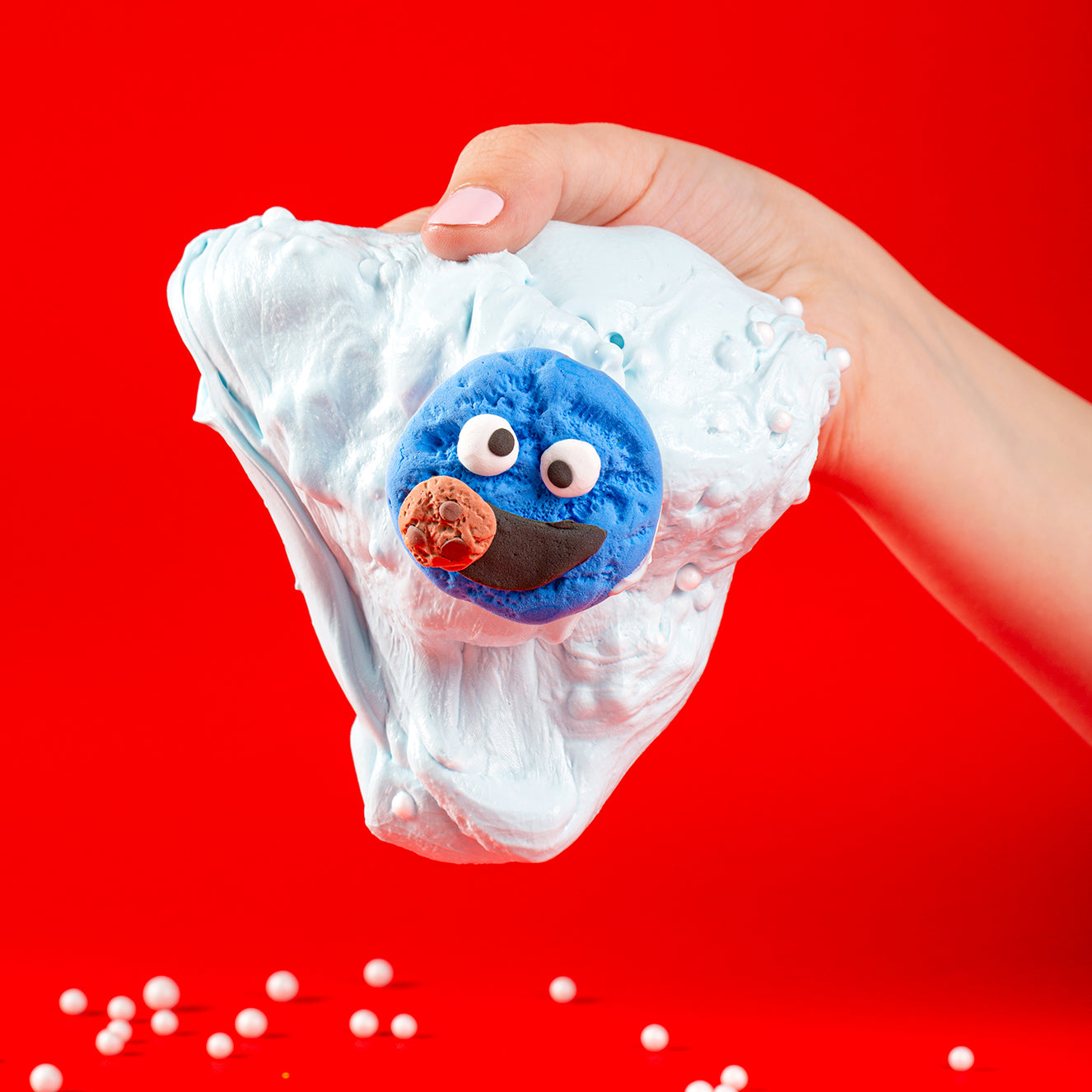 ماماسيما سمسم سلايم l MamaSima Cookie Monster Themed Slime