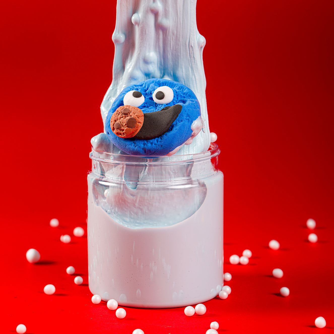 ماماسيما سمسم سلايم l MamaSima Cookie Monster Themed Slime