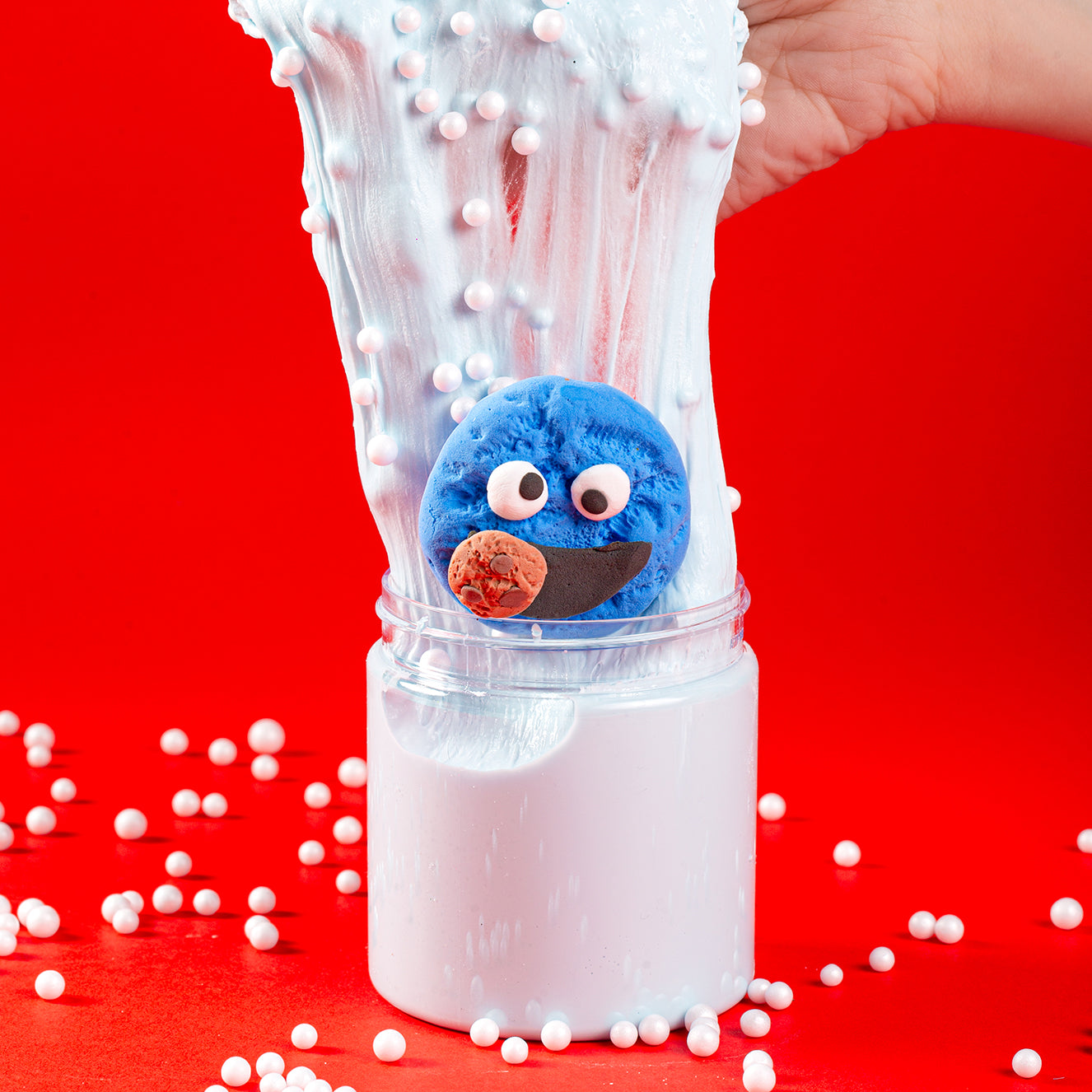 ماماسيما سمسم سلايم l MamaSima Cookie Monster Themed Slime