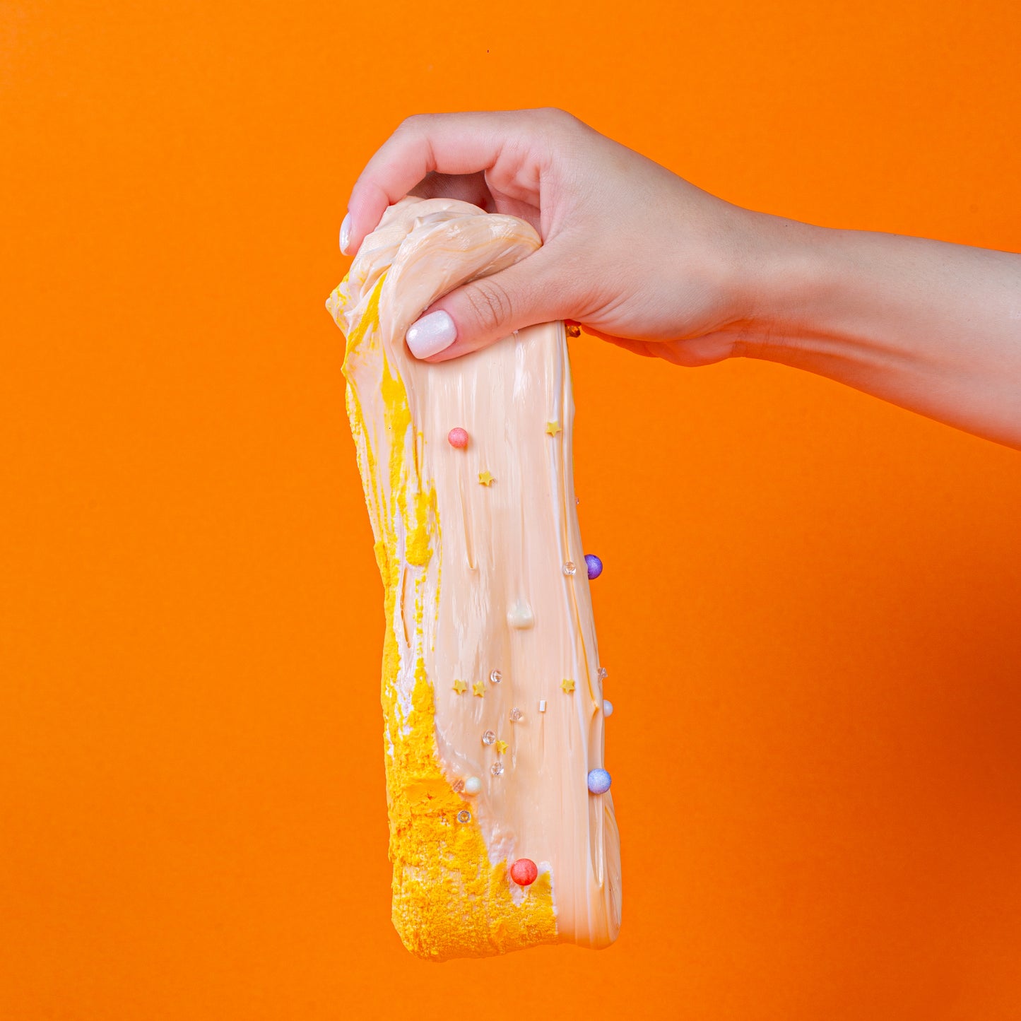 ماكرون سلايم I MamaSima Orange Macaroon Themed Slime