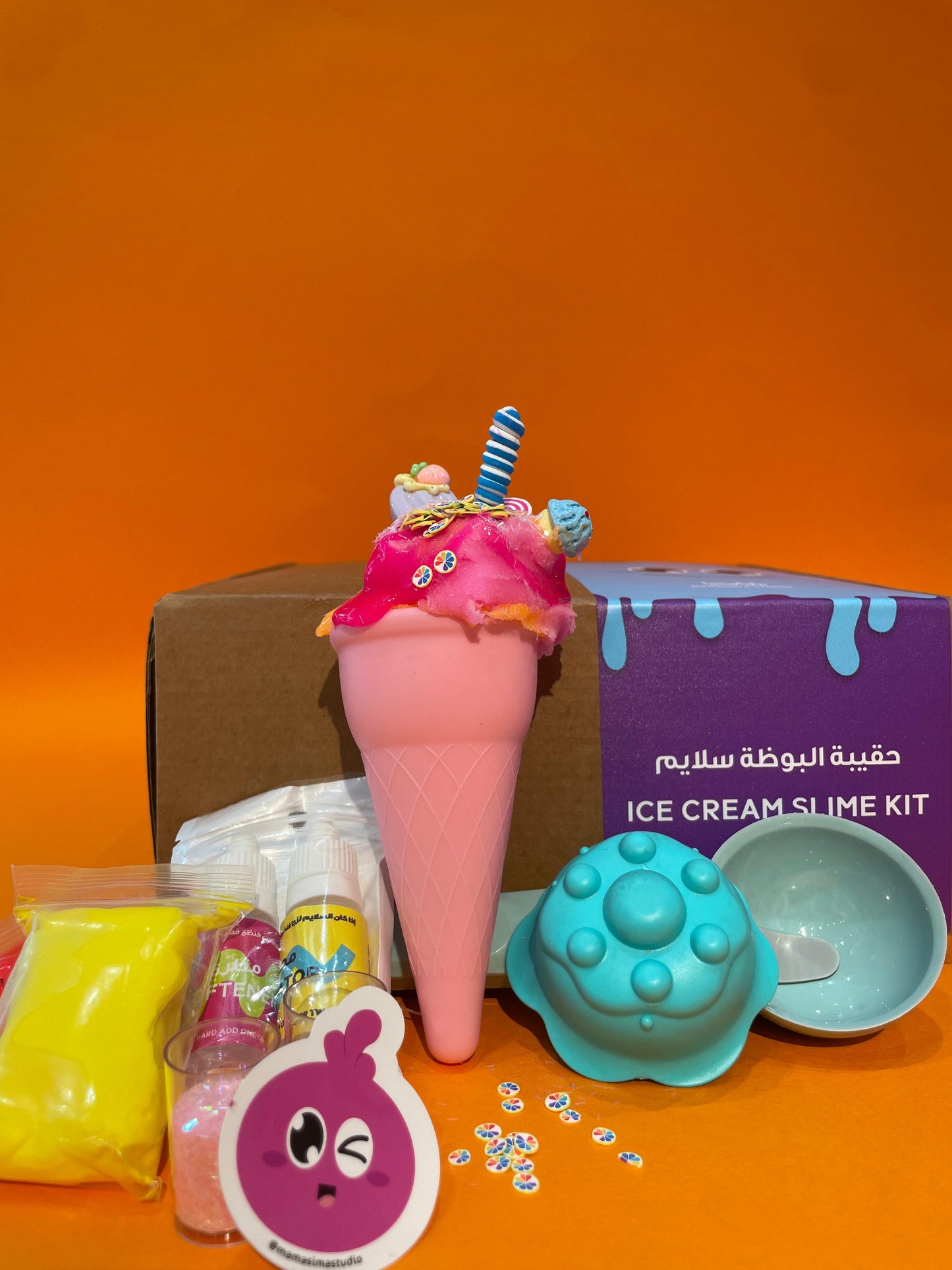 ماماسيما حقيبة البوظة سلايمI MamaSima Ice Cream Slime Kit