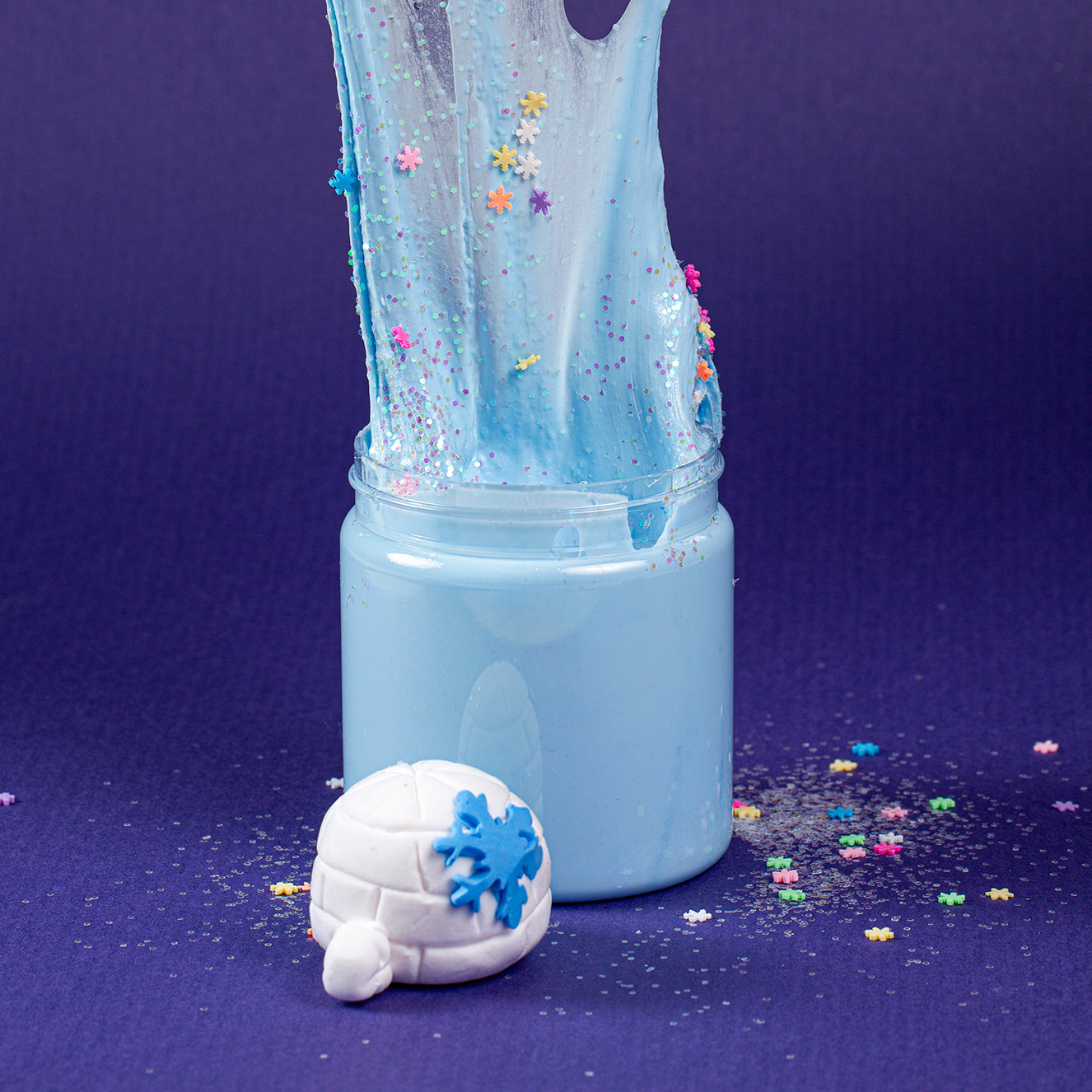 كوخ الاسكيمو سلايم l Igloo Themed Slime