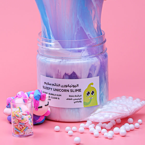 اليونيكورن النائم سلايم I Sleepy Unicorn Themed Slime