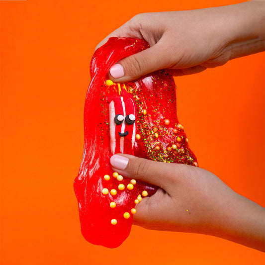 Caramel Popcorn Slime l كاراميل بوبكورن سلايم