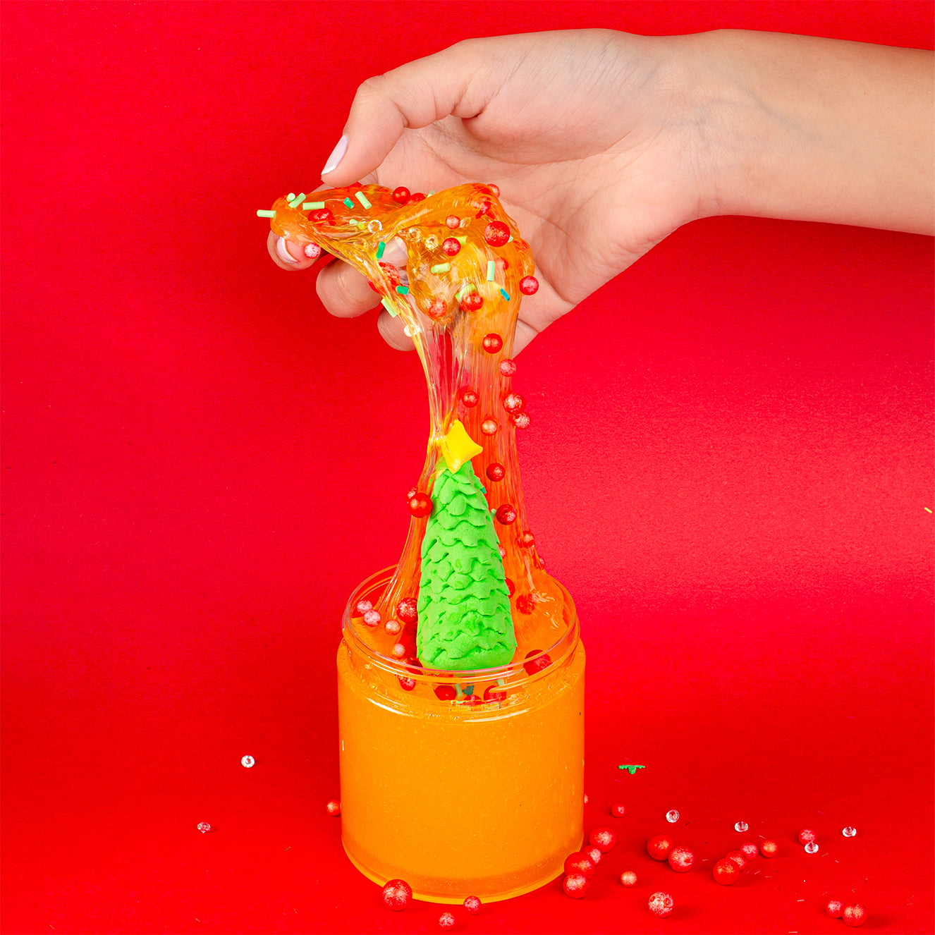 شجرة العيد سلايم l Christmas Tree Themed Slime