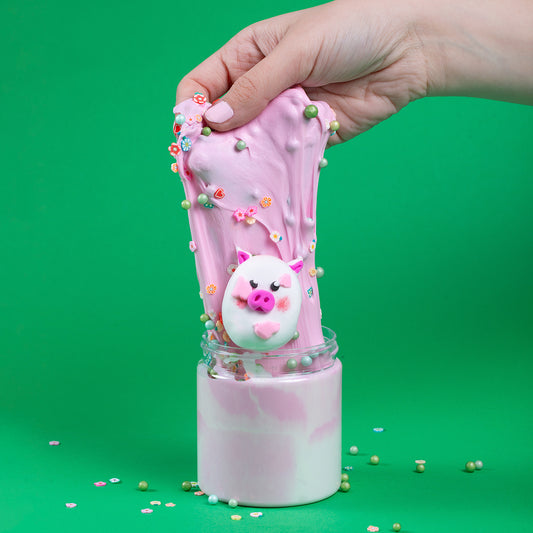 حليب الفراولة سلايم  l Strawberry Milk Slime