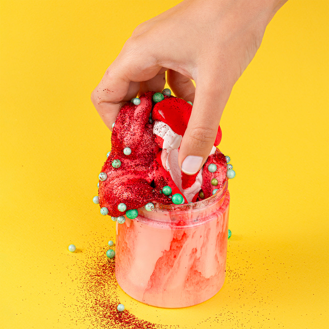 بابا نويل سلايم l Santa Claus Themed Slime