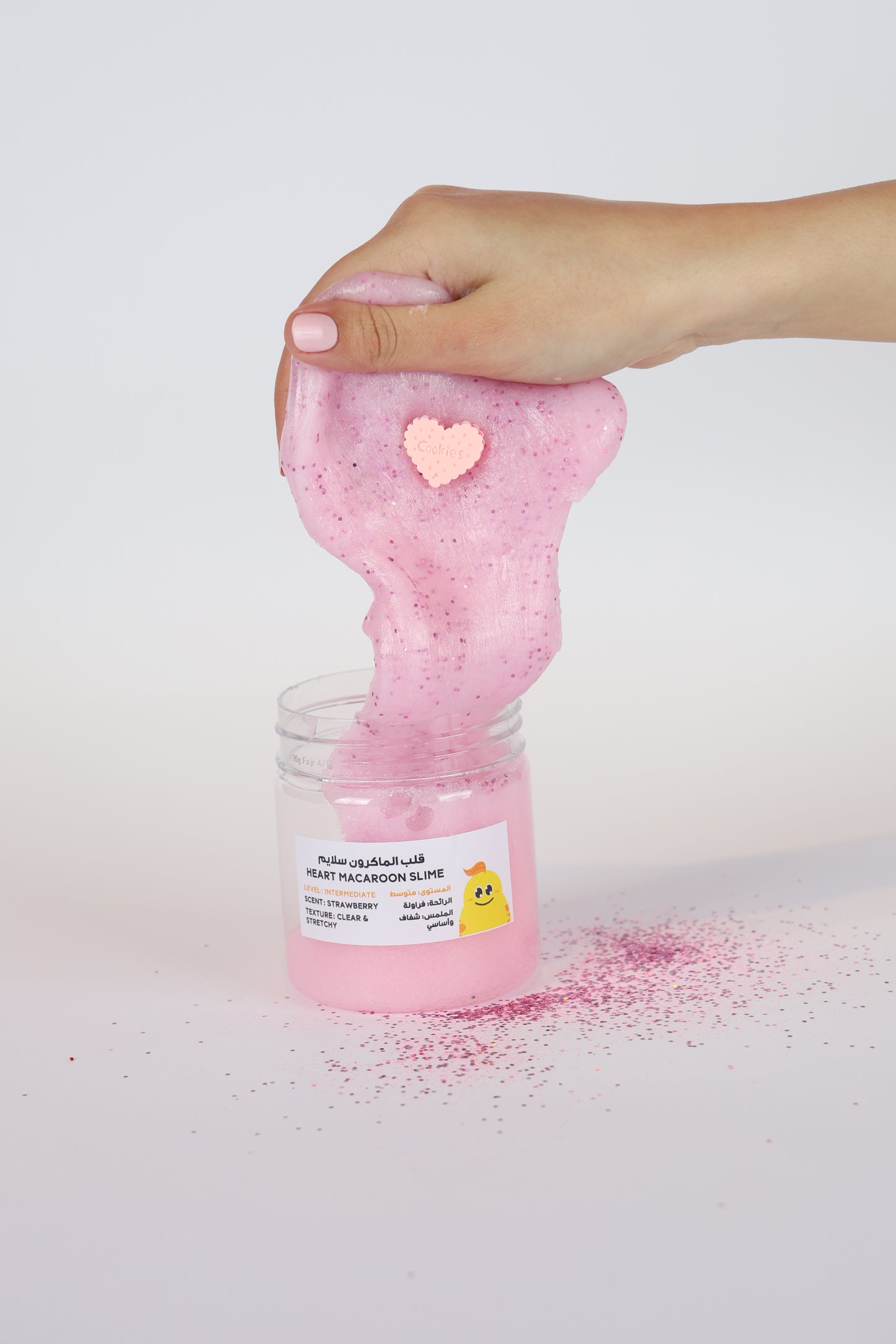 MamaSima Heart Macaroon Themed SlimeI ماماسيما قلب الماكرون سلايم
