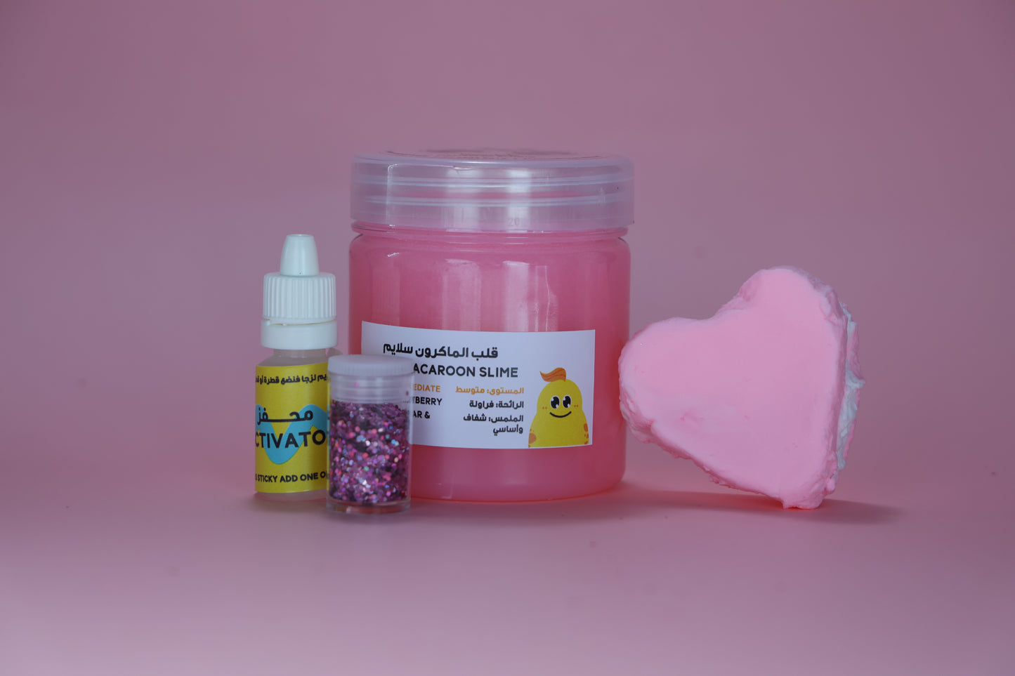 MamaSima Heart Macaroon Themed SlimeI ماماسيما قلب الماكرون سلايم