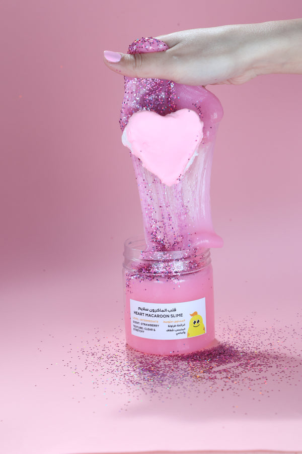 MamaSima Heart Macaroon Themed SlimeI ماماسيما قلب الماكرون سلايم