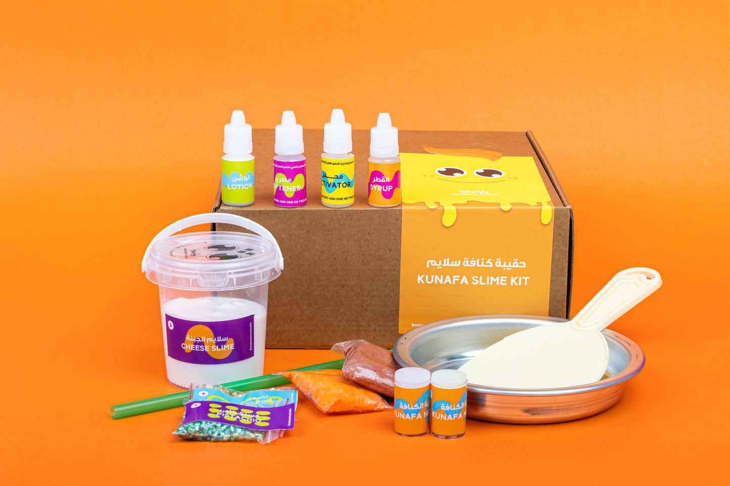 حقيبة صنع الكنافة سلايم ( عمل سلايم ) I  Kunafa Slime Kit (Making Slime)