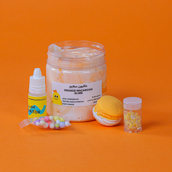 ماكرون سلايم  I MamaSima Orange Macaroon Themed Slime