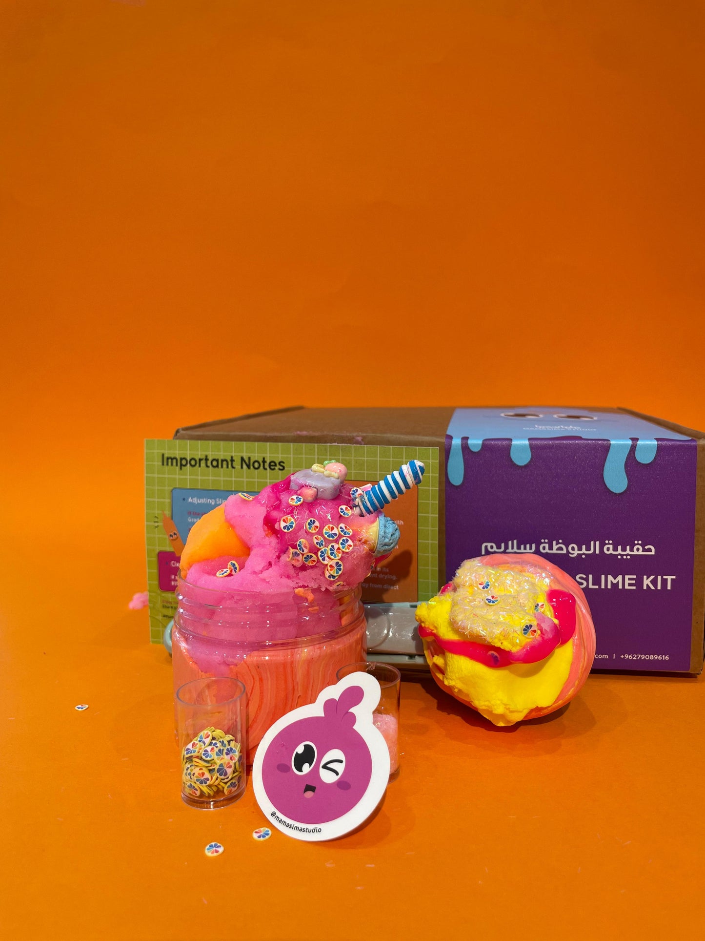 ماماسيما حقيبة البوظة سلايمI MamaSima Ice Cream Slime Kit